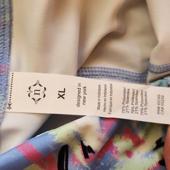 Nanette Lepore Womens Printed Fitness Workout Athletic Leggings Size XL - Picture 7 of 7